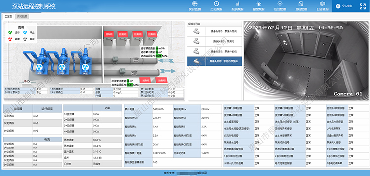 泵站遠程監控系統界面