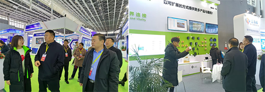 河北省水利廳副巡視員、河北省水利學會理事長馮謙誠一行蒞臨展位參觀指導