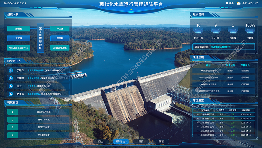 現代化水庫運行管理矩陣平臺-四制